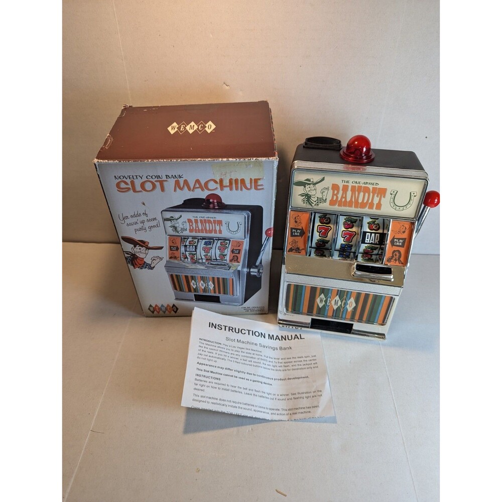 Wemco Novelty Coin Bank Desktop savings Machine CIB